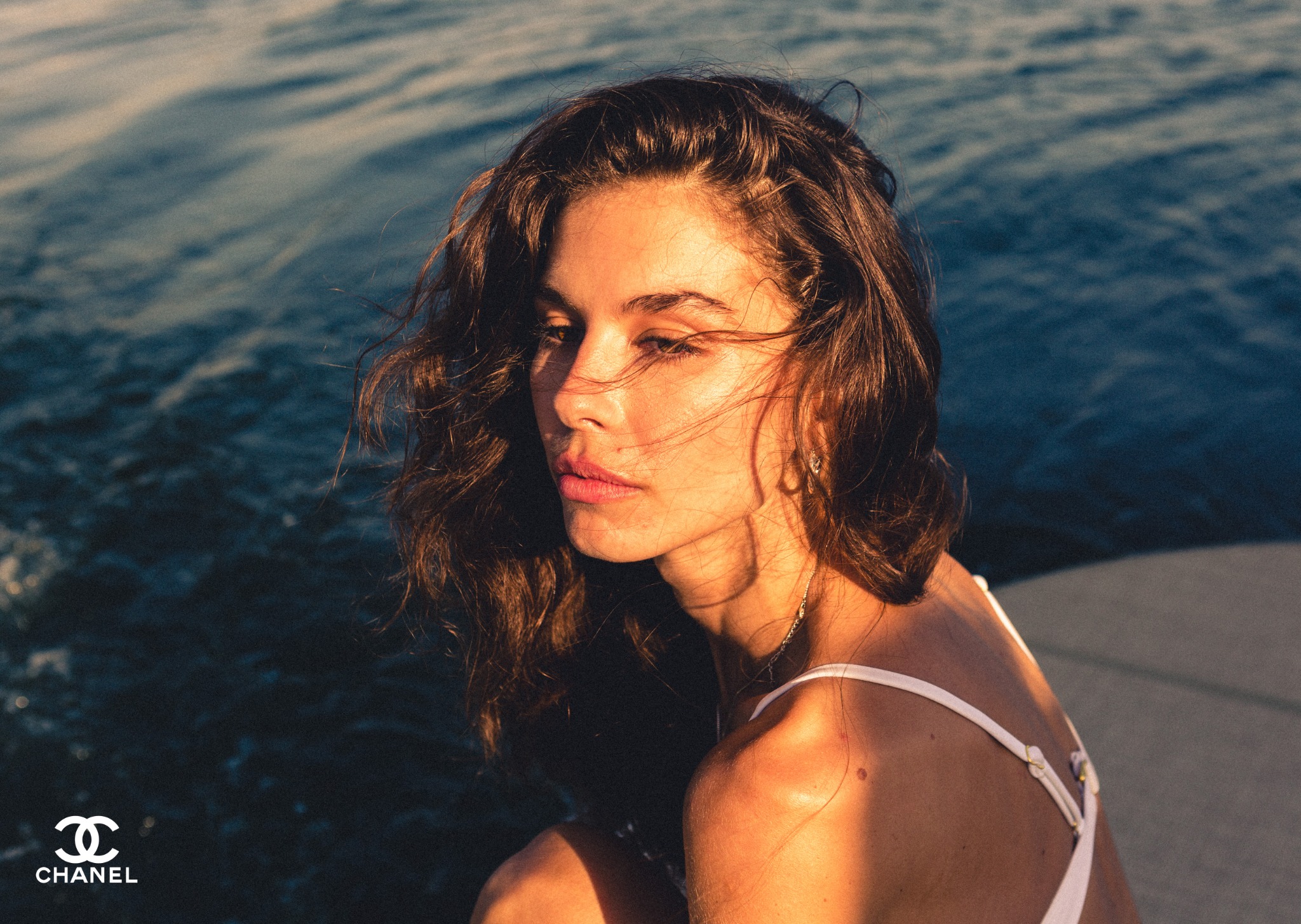 CHANEL portrait beside the water